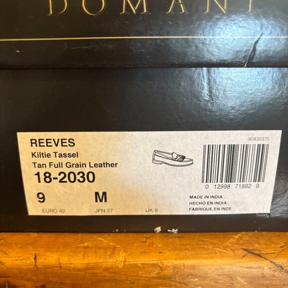 New Domani Leather Tasseled Loafers - Picture 8 of 8